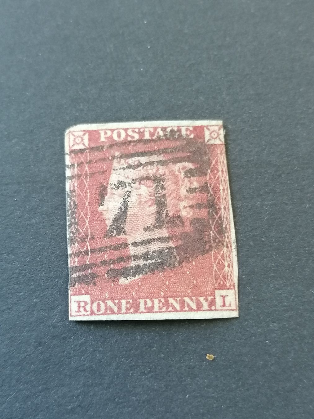 Alle Briefmarken: One Penny red 1841  – Gebraucht aus Happerswil von tschergi
