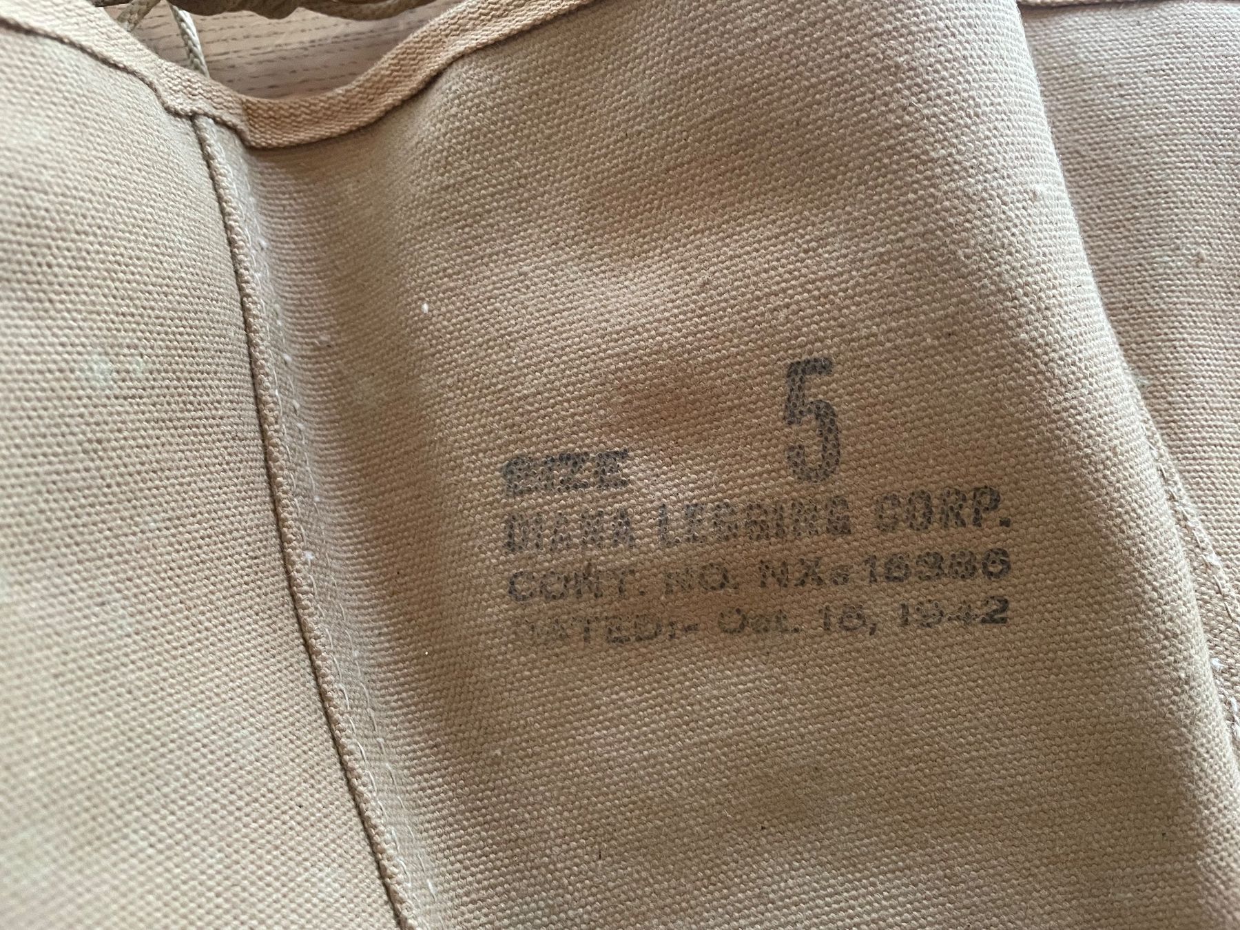 US Army Uniformi: Original USN WW2 M-1938 Leggings – Usato da Oberbütschel venduto da Woodie2005 2