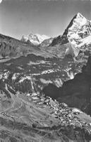Mürren (BE) Das Bergdorf mit Blick auf Eiger