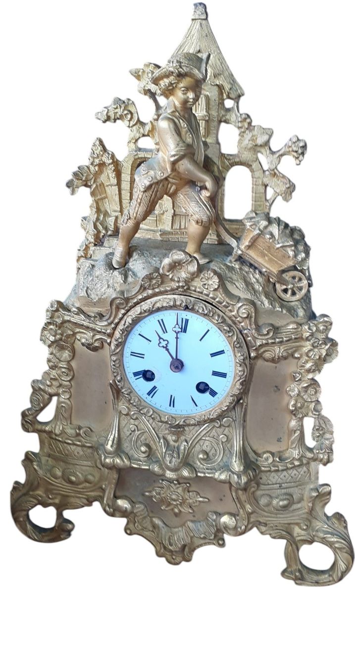 Orologi da terra & Orologi da parete: Kaminuhr Bronze feuervergoldet – Usato da Mörschwil venduto da antiksalon21 2
