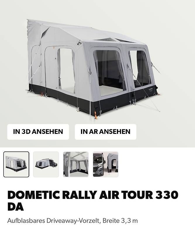 Dometic Verande & Tende da sole: Luftzelt DOMETIC RALLY AIR TOUR 330 DA – Nuovo e nell'imballaggio originale da rothenburg venduto da sugusli66