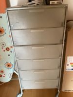 Rollwagen mit 6 Schubladen Kunststoff grau gebraucht