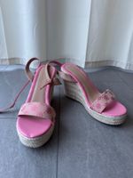 Keilabsatz Sandalen, Rosa, Gr. 40