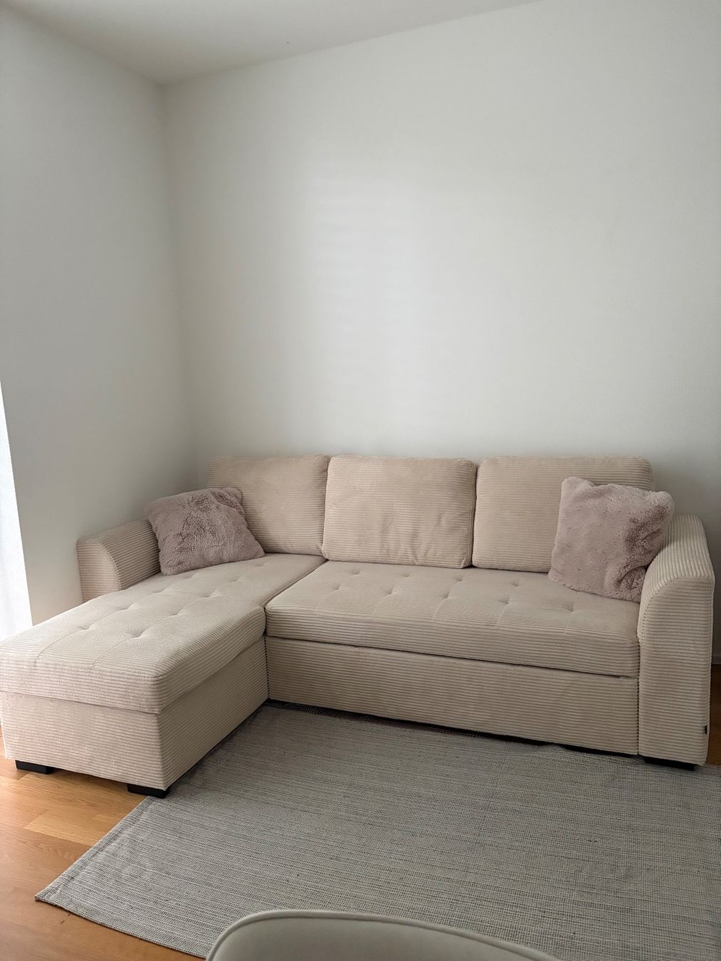 Sofas: Ecksofa Bettfunktion Beige Cord – D'occasion à Rickenbach b. Wil par ale_65jq 4