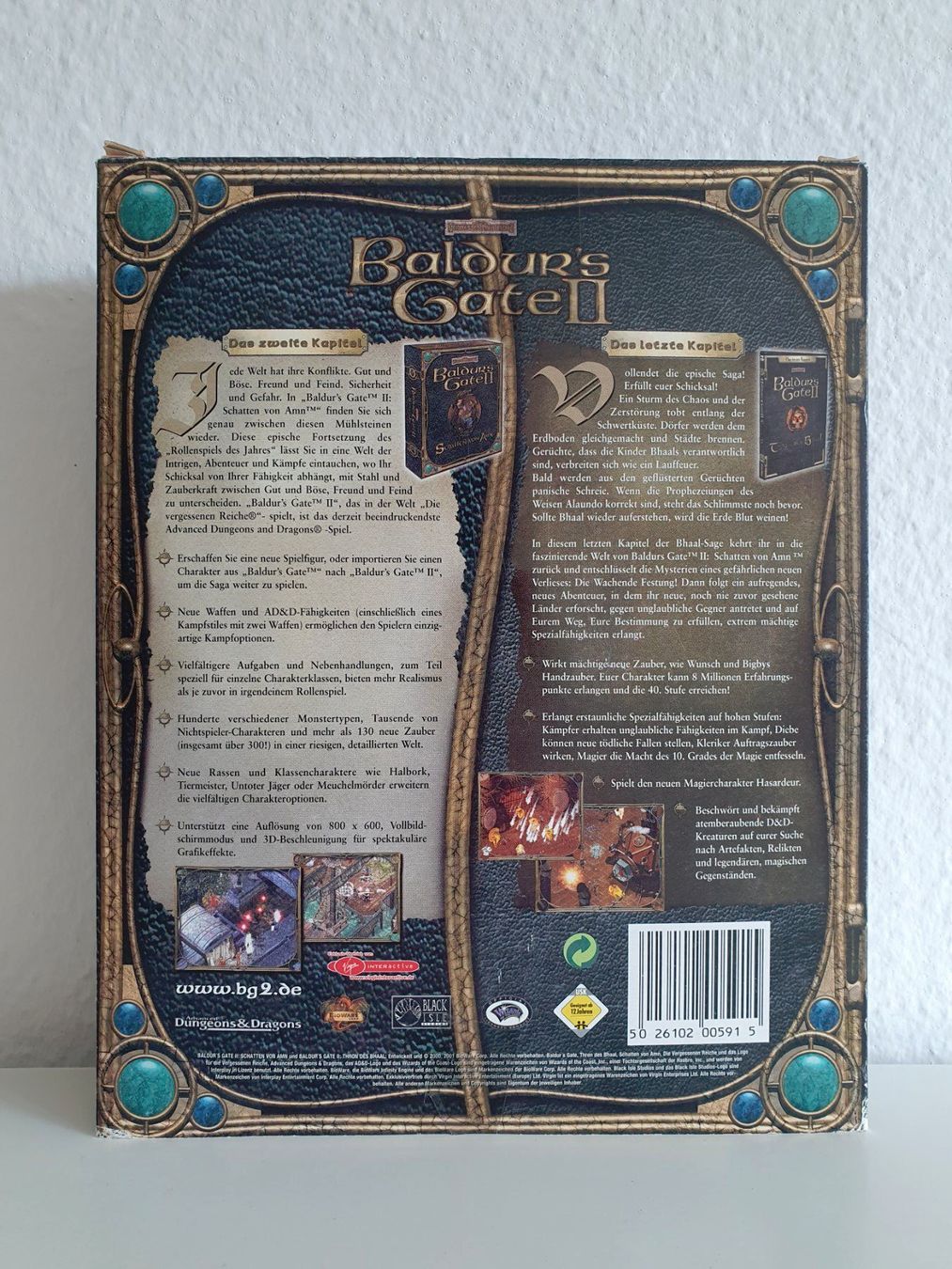 Spiele: PC Game Baldur's Gate II mit Add-On (2000+) Big Box – Gebraucht aus Greifensee von perfectioN88 2