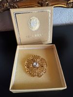 Nina Ricci Vintage Brosche mit Kristall & Box