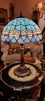 Sehr grosse, 65cm, Tiffany Lampe in Meeresfarben