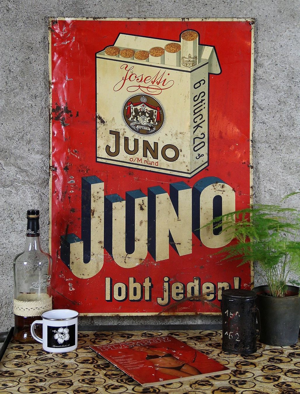 Insegne: Blechschild "Juno " – Usato da Birrwil venduto da brandschatz_birrwil