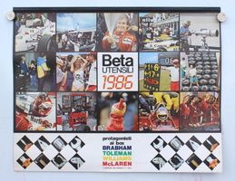 Beta Utensili Kalender  1986, Formel 1 Rarität, Top Zustand