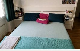 Modernes Bett 160x210 mit Stauraum & Kopfteil  guter Zustand