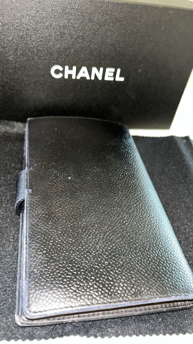 Chanel Portemonnaie: Authentic CHANEL Caviar Skin Leather CC Logo Long Wallet – Gebraucht aus Glattpark(Opfikon) von Sbitizi 3