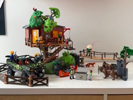 Grande cabane dans les arbres Playmobil Ranger avec véhicule