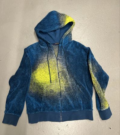 Louis Vuitton Kapuzenjacke blau gelb