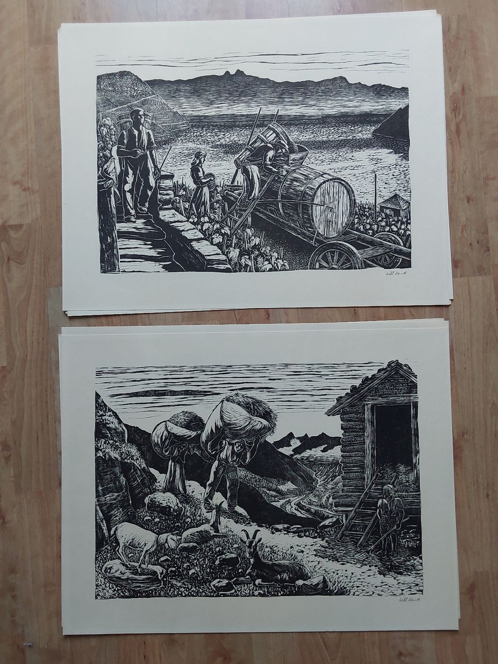 Posters & Illustrations: Willi Wenk. vollständig Mappe.Bilder 44x57cm. – D'occasion à Steinach par Chilli1957 3