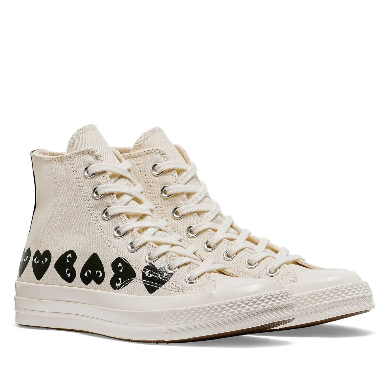 Comme Des Garcons Scarpe da uomo: Comme des Garçons PLAY x Converse Chuck 70 Offwhite 42 – Nuovo e nell'imballaggio originale da Zürich venduto da DClaudia 1
