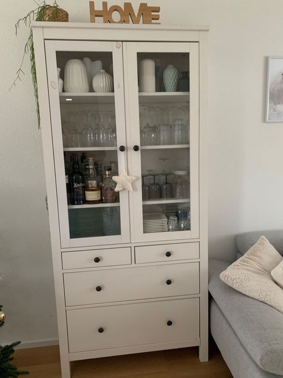 Elegantes Ikea Hemnes Vitrine Schmal Bilder
