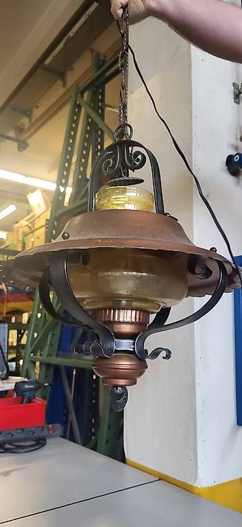 Lampade: Antike Stubenlampe Kupfer – Usato da Rheineck venduto da inf_kv7d 1