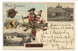 Souvenir de Schaffhausen - Werbung: Suchard Cacao Litho 1898