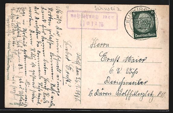 Cartoline postali: Basel, Brücke und Rheinfähre, Im Hinte – Usato da Berlin venduto da bartko-reher 1