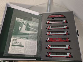 Kato N 10-2026/2027 RhB "Glacier Express" 7-Teilig "Grüsch"