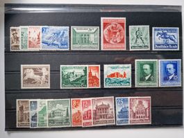 Deutsches Reich Briefmarken 1940 postfrisch und komplett