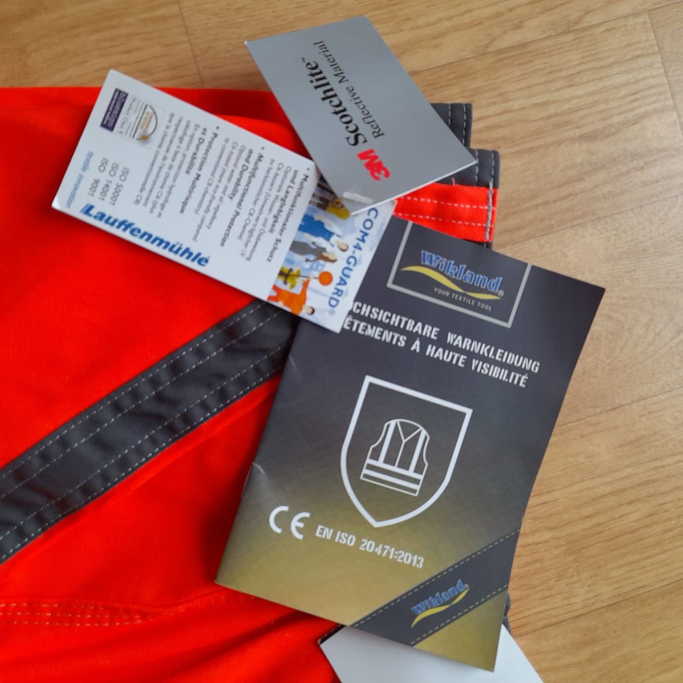 Wikland Pantaloni: Warnbunthose Wikland NEU, Gr.58, orange Reflector, Nr.124 – Nuovo (secondo la descrizione) da Ulisbach venduto da Michi1968 3