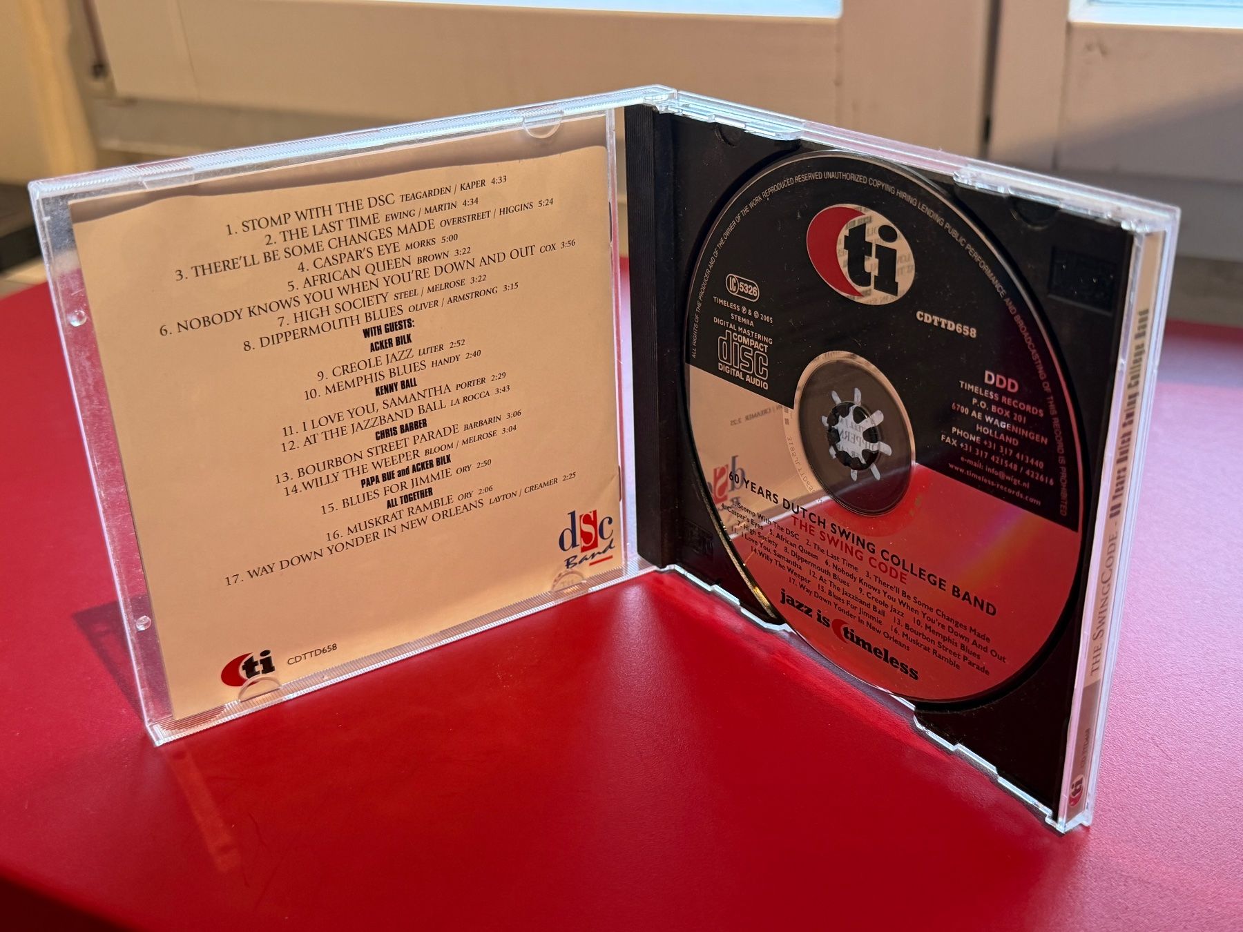 CD: The Dutch Swing College Band - The Swing Code - KA03A – Usato da Küsnacht ZH venduto da JazzRecords 2