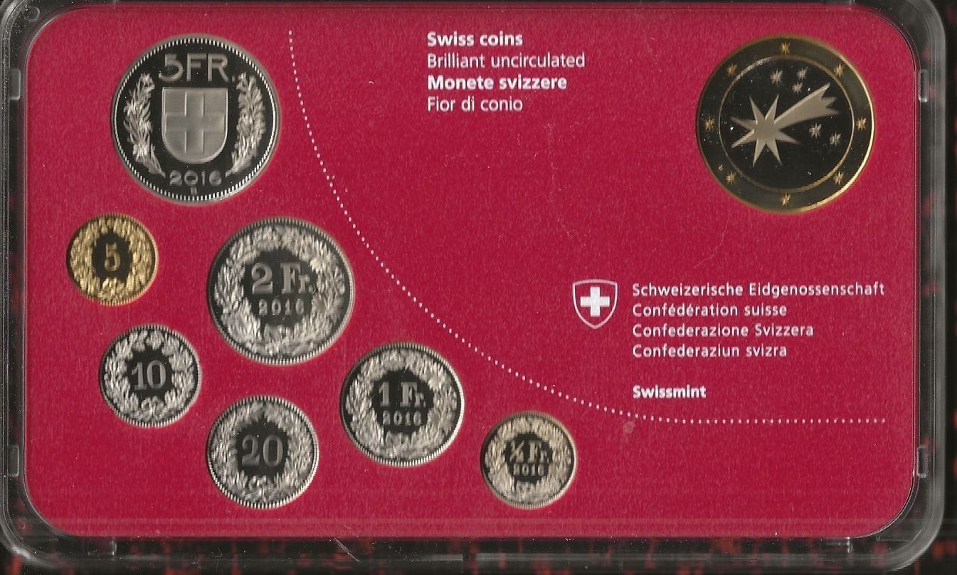 : Swiss Mint Weihnachts-Münzsatz 2016 – Nuovo e nell'imballaggio originale da Bern venduto da Grindelwaldaus 1