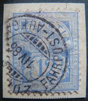 Ziffermuster 12 Rp., 56?, gestempelt mit Falz
