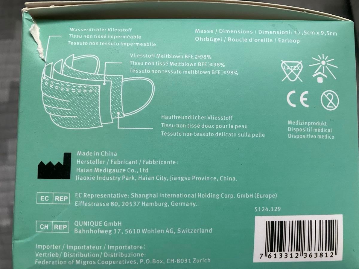 Protezione per viso e udito: Masques médicaux – Nuovo e nell'imballaggio originale da Pully venduto da claddagh 2