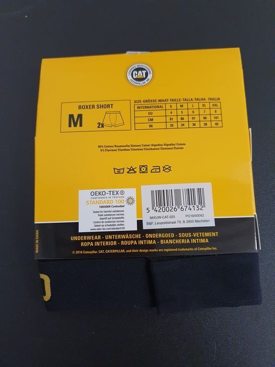 Biancheria intima: Neu - Caterpillar - Boxershorts - 2x schwarz Gr.M – Nuovo e nell'imballaggio originale da Dagmersellen venduto da Jarsetz_Restposten 1