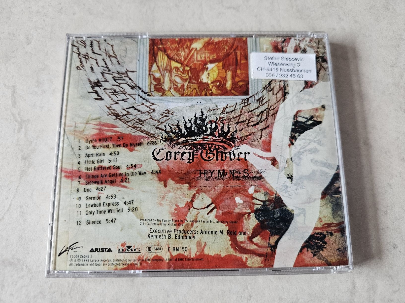 CDs: Corey Glover  -  Hymns – Gebraucht aus Schneisingen von backstore24 1