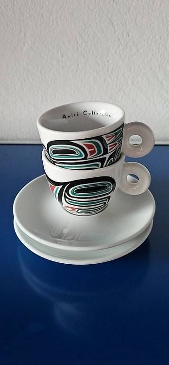 Amici Tazze: Amici Collection ILLY 8 ESPRESSOTASSEN 1996 Eric Macpherson – Usato da Rüti GL venduto da 4oops 4