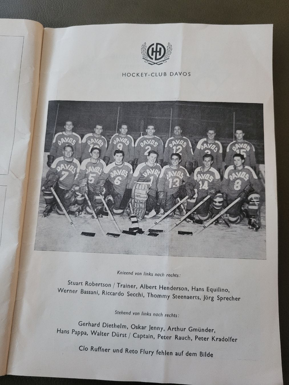 Documents: Spengler Cup Programm 1961 Hockey Club Davos  – D'occasion à nunningen par mic_88k2 2