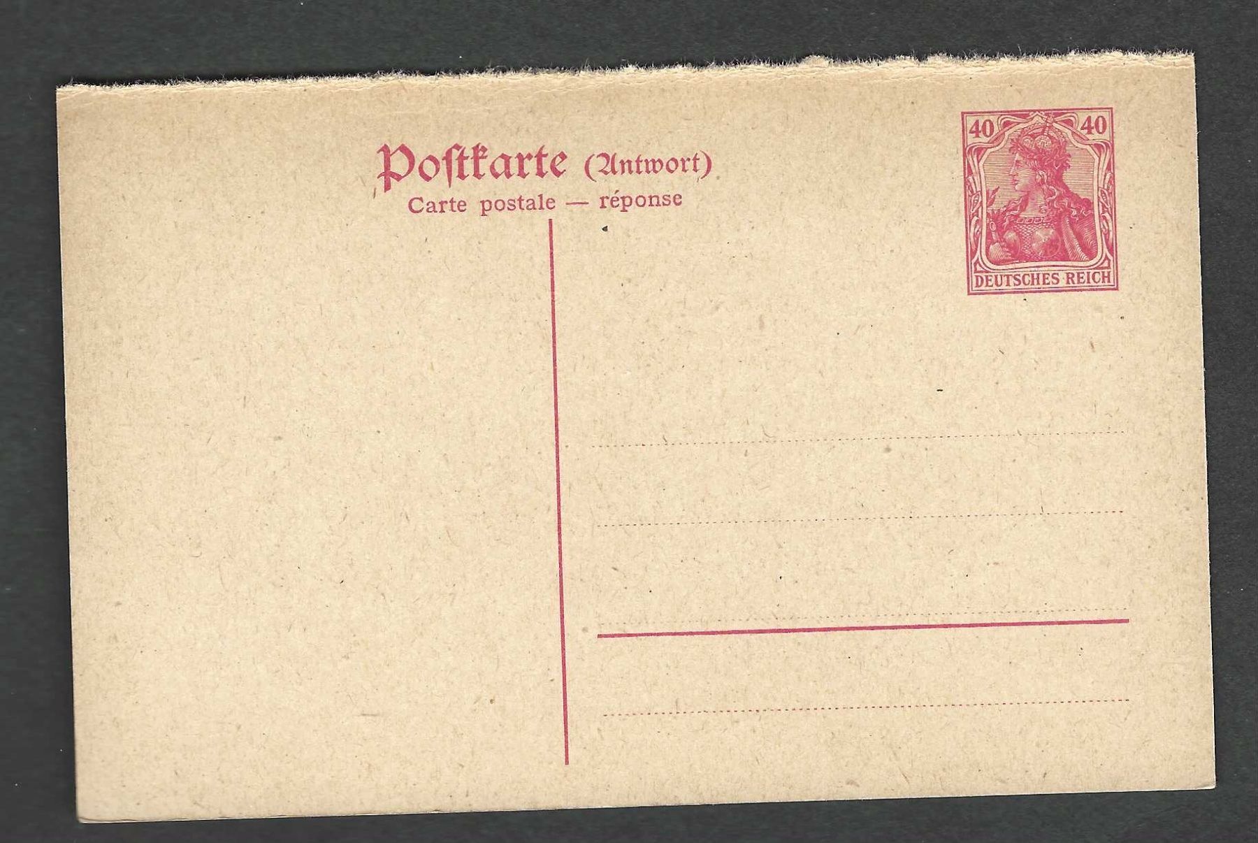Tutti i francobolli: Deutsches Reich 1 Postkarte – Nuovo (secondo la descrizione) da Koblenz venduto da Markenhimmel
