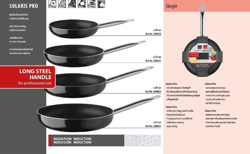 Padelle: Pfanne SOLARIS PRO d 24 cm, Antihaft – Nuovo e nell'imballaggio originale da Wettingen venduto da kochshop 1
