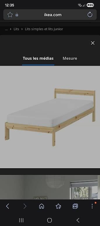 Letti: Lit neiden 90x200 – Usato da Lausanne venduto da mayla078