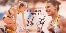 Carolin Schäfer Autogramm signiert Foto 10x21cm