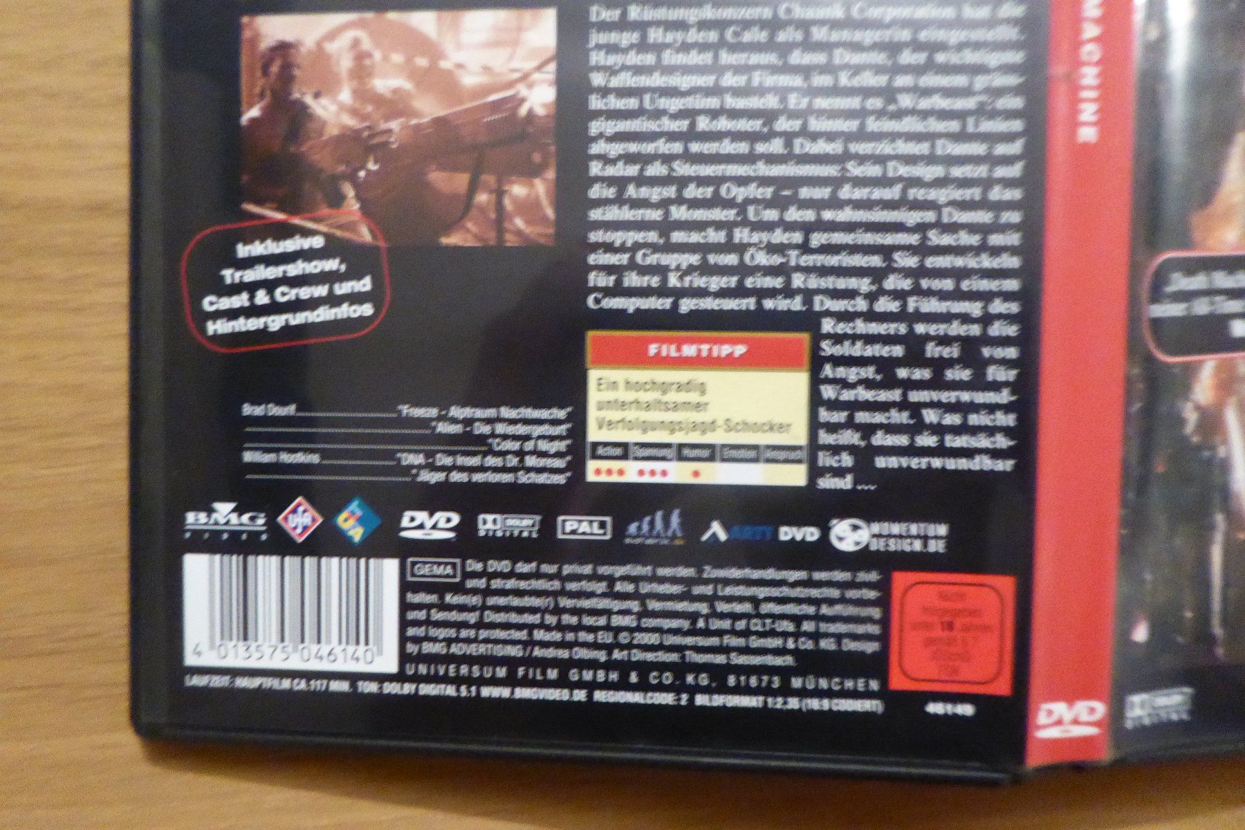 Tous les DVDs: DVD Death Machine – D'occasion à Allschwil par Summelsarium