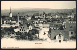 Bremgarten /AG, Strassenpartie mit Pensi