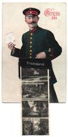 Leporello-AK Friedrichsruh, Briefträger