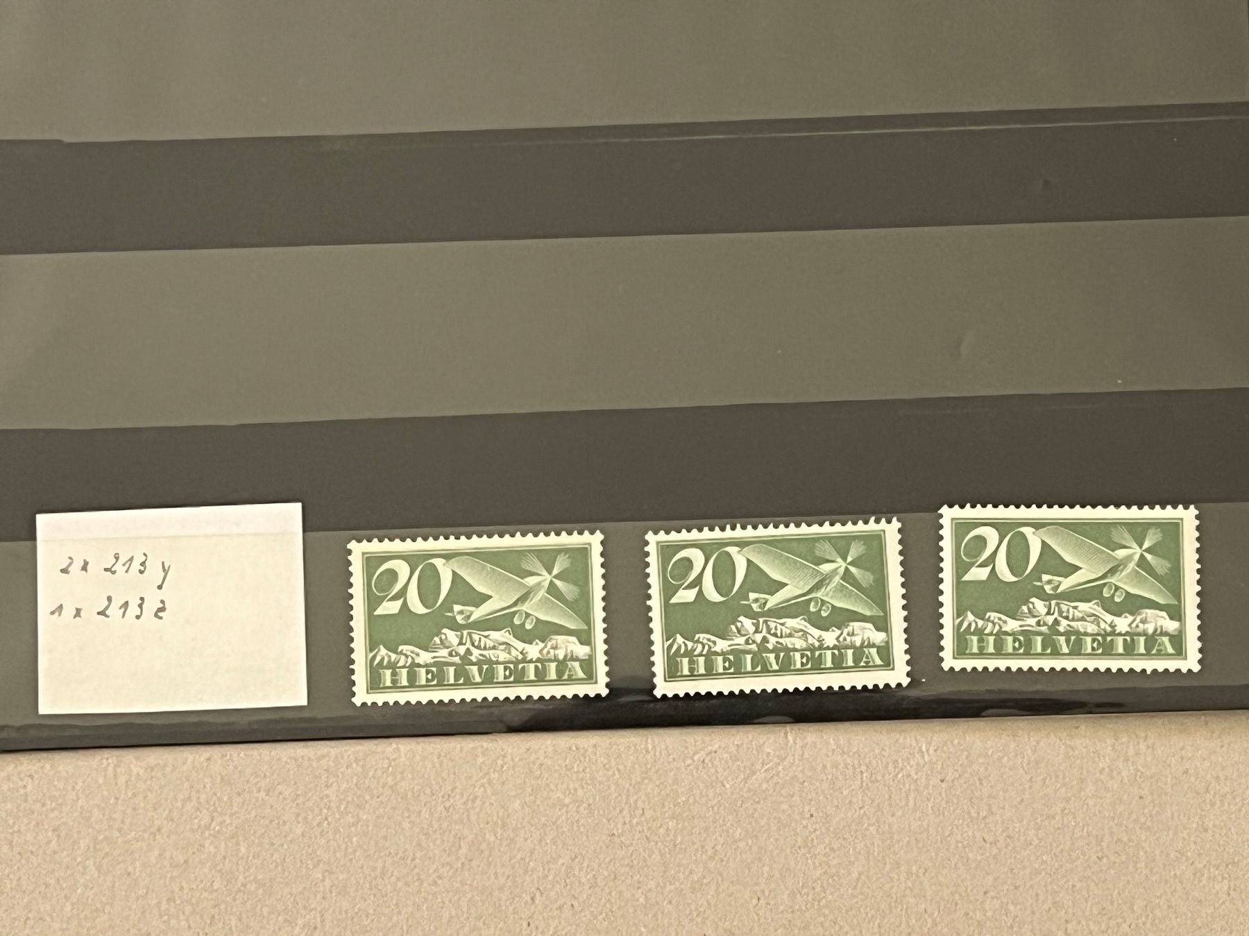 Tutti i francobolli: Briefmarken 213y und 213z postfrisch – Usato da Altikon venduto da Linus62 2