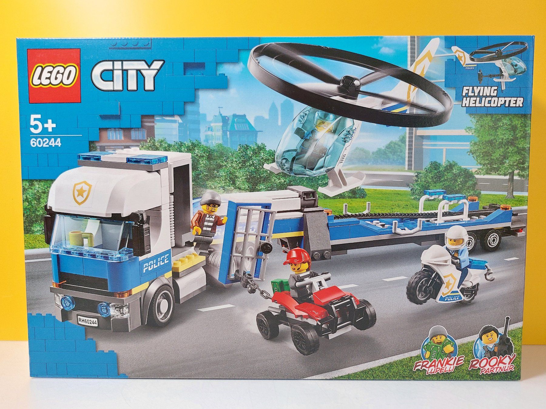 Lego Kit di costruzioni: LEGO City 60244 Polizei - Hubschrauber mit Transporter NEU – Nuovo e nell'imballaggio originale da St.Gallen venduto da TinasBauundSpiel