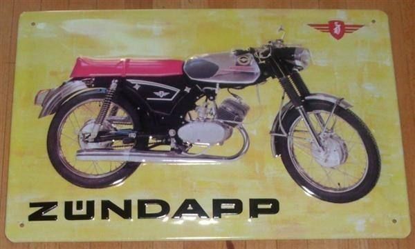 Zündapp Insegne: Blechschild - ZÜNDAPP MOTORRAD – Nuovo e nell'imballaggio originale da Rupperswil venduto da big-one-sale