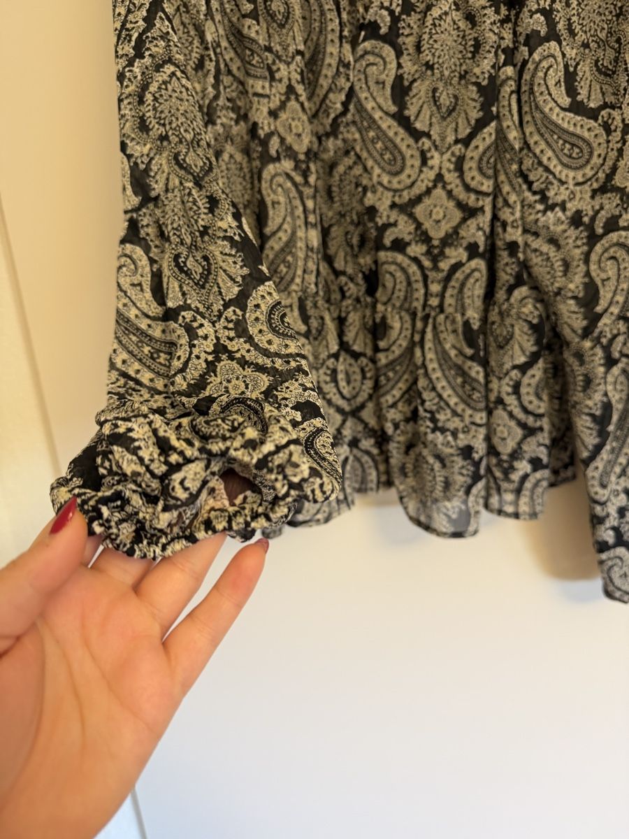 Mango Camicette: MNG Bluse mit Paisleymuster, Gr. L – Usato da Langnau am Albis venduto da Schneeflocke92 3