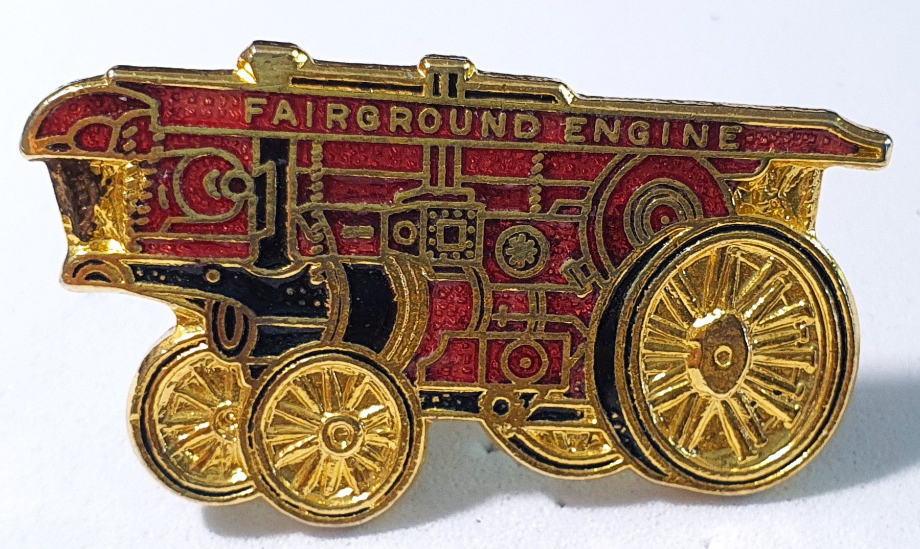Kit di modellismo & Modellini statici: AA915 - Brosche Walze Dampfwalze Fairgound Engine – Usato da Reinach BL venduto da Boston-Verkauf