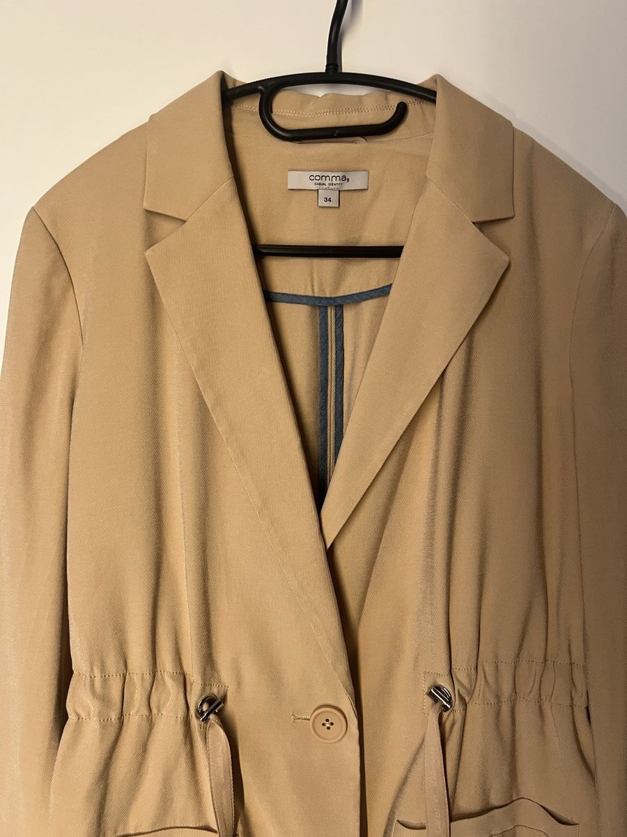 Comma Giacche: Comma Blazer Jacke, Grösse 36 x Beige, Neu – Nuovo (secondo la descrizione) da Langenthal venduto da Alperose_5 1