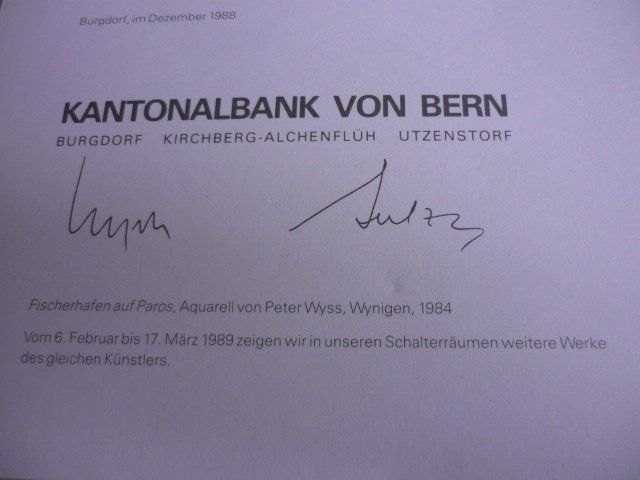 Foto & Immagini: Kunstdrucke Bilder Berner Kantonalbank – Usato da Belp venduto da Polexli 1