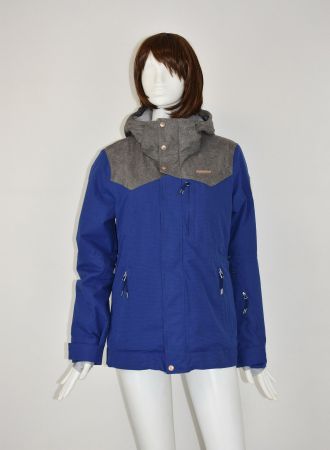 Zimtstern Damen Skijacke warm Winterjacke/blau, grau/Gr. M
