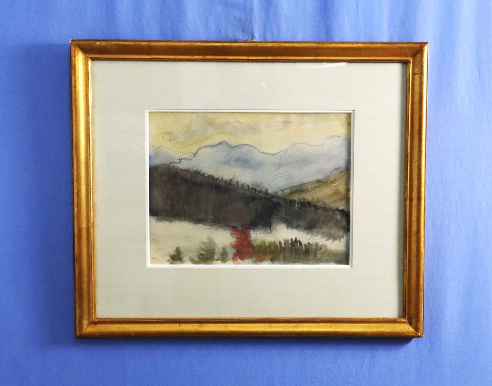 Gemälde: Ernst Morgenthaler 1887-1962, Aquarell, monogrammiert – Gebraucht aus Zug von Kunst-Fundgrube 5